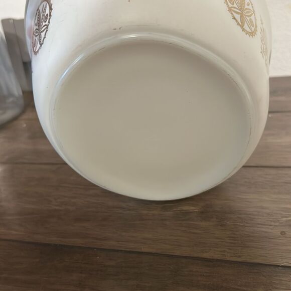 Vintage Pyrex 1958 2 1/2'' Qt 045 hex sign oval casserole with lid - Picture 6 of 9